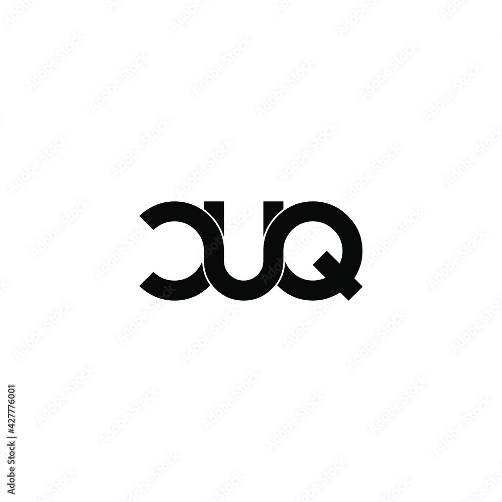 cuq letter original monogram logo design cuq letter original monogram logo design