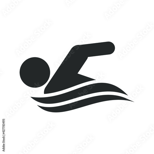 Simple icon for public facilities, housing, hotels, and tourist attractions