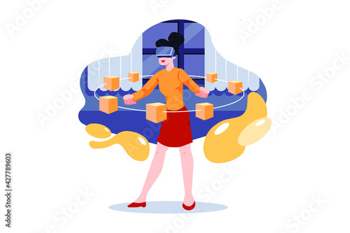 Blockchain Platform Research in virtual reality