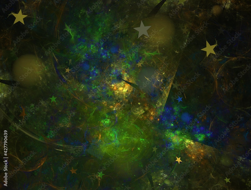 Obraz premium Imaginatory fractal background generated Image