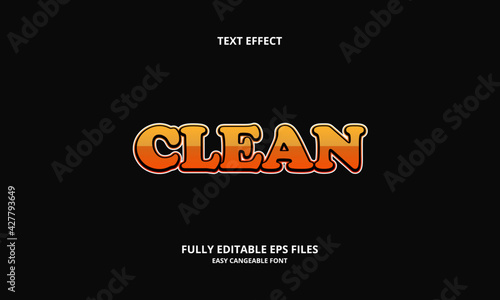 Editable text effect clean title style photo