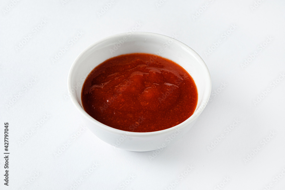 tomato sauce in the bowl tomato sauce in the bowl