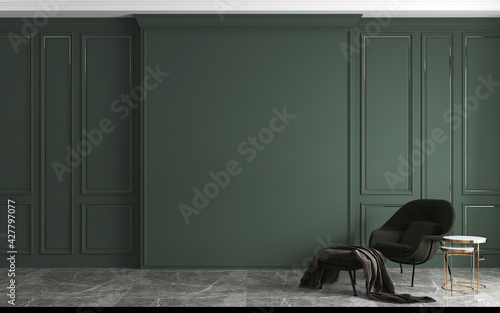 Fototapeta Naklejka Na Ścianę i Meble -  Modern mock up furniture and decoration of minimal living room interior design and wall pattern background