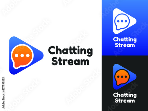 Chatting Stream Logo Design