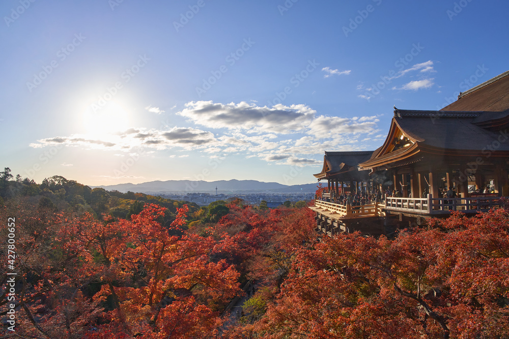 Kiyomizudera-temple in autumn Kiyomizudera-temple in autumn