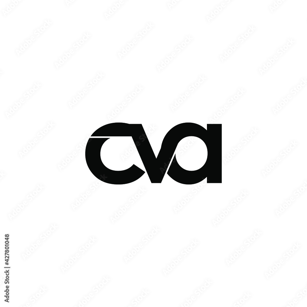 cva letter original monogram logo design Stock Vector | Adobe Stock