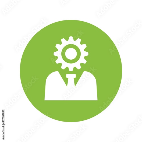 Business leader icon vector graphic illustration