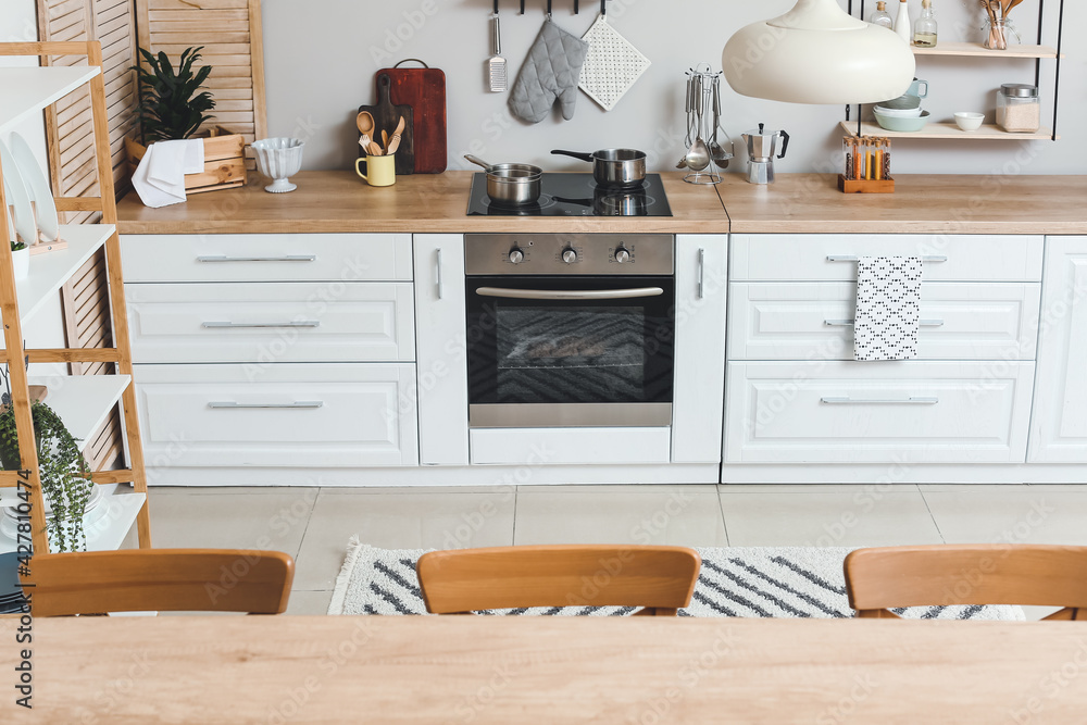 Stylish interior of modern kitchen Stylish interior of modern kitchen