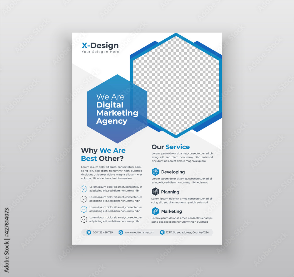 Creative corporate business flyer template