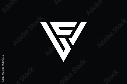 Free Download Creative Innovative Initial VF logo and FV logo. VF Letter Minimal luxury Monogram. FV Professional initial design. Premium Business typeface. Alphabet symbol and sign. - GFXLoad