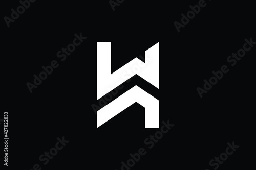 Creative Innovative Initial WK logo and KW logo. WK Letter Minimal luxury Monogram. KW Professional initial design. Premium Business typeface. Alphabet symbol and sign.