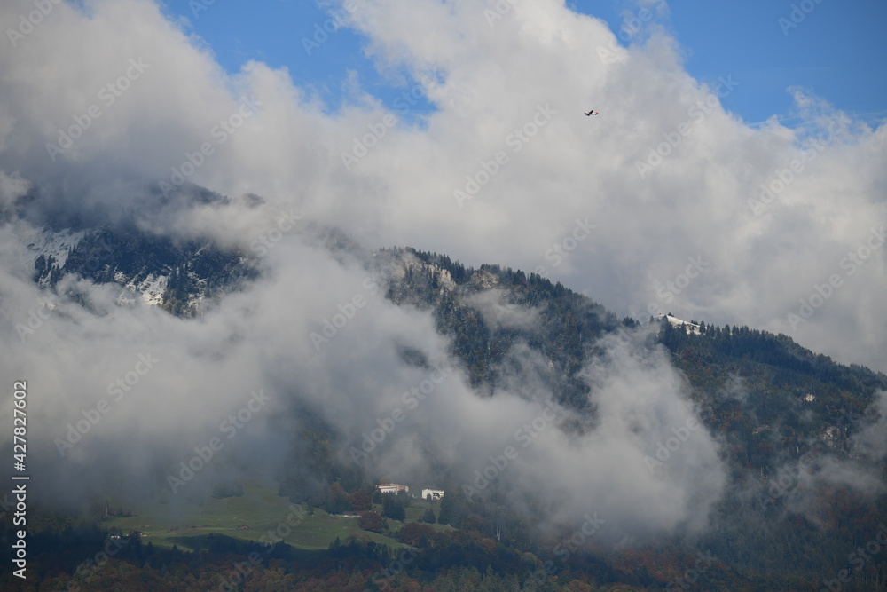 Fototapeta premium clouds over mountain