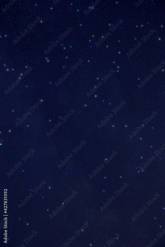 Fototapeta premium Milky Way stars and starry skies photographed with long exposure.