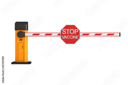 closed automatic barrier wi...