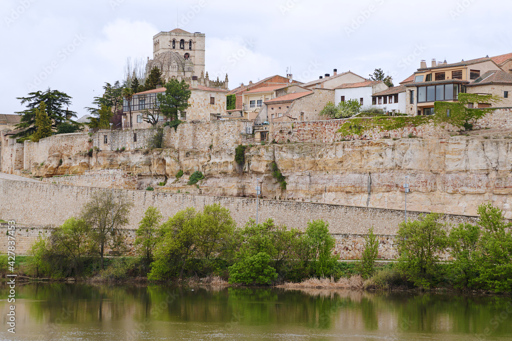 Panoramic view of the city of Zamora, Spain