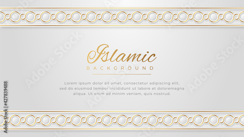 Islamic Arabic Style Luxury Ornament Background with Space for Text