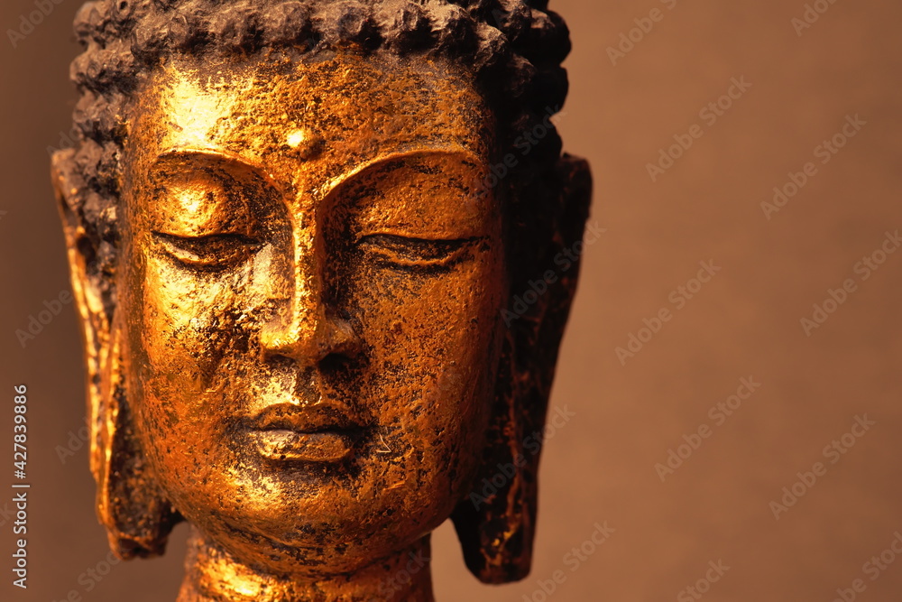 buddha statue in calm rest pose.Shakyamuni Buddha is a spiritual