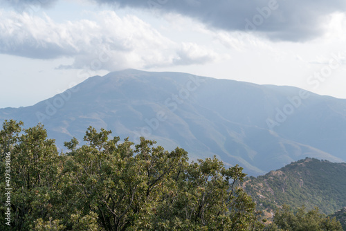 mountainous landscape in Sierra Nevada in southern Spain