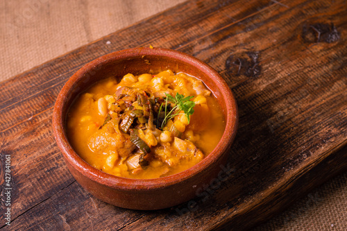 cazuela de locro traditional and typical Argentine food photo