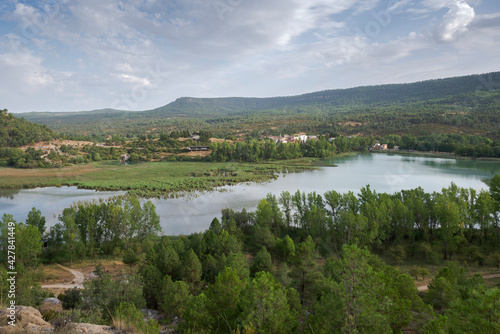 Views of the Uña Lagoon. It is located in the Serrania de Cuenca Natural Park, Spain