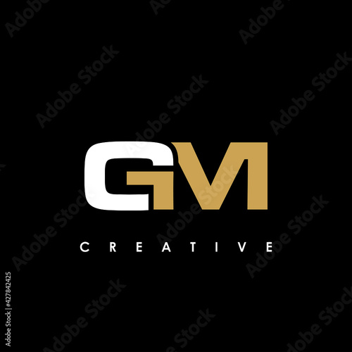 GM Letter Initial Logo Design Template Vector Illustration