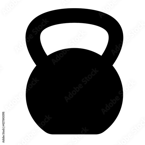 kettlebell icon on white background. flat style. kettlebell sign. gym kettlebell symbol. photo