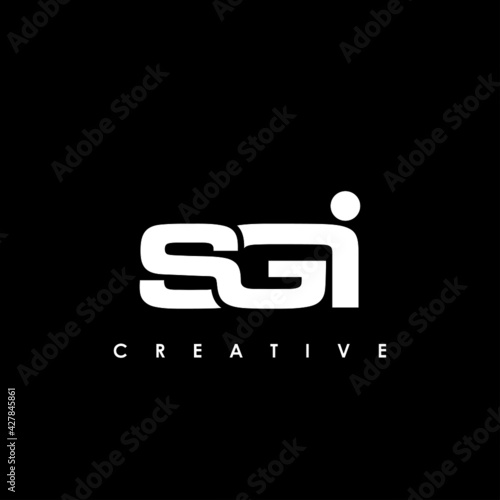 SGI Letter Initial Logo Design Template Vector Illustration photo