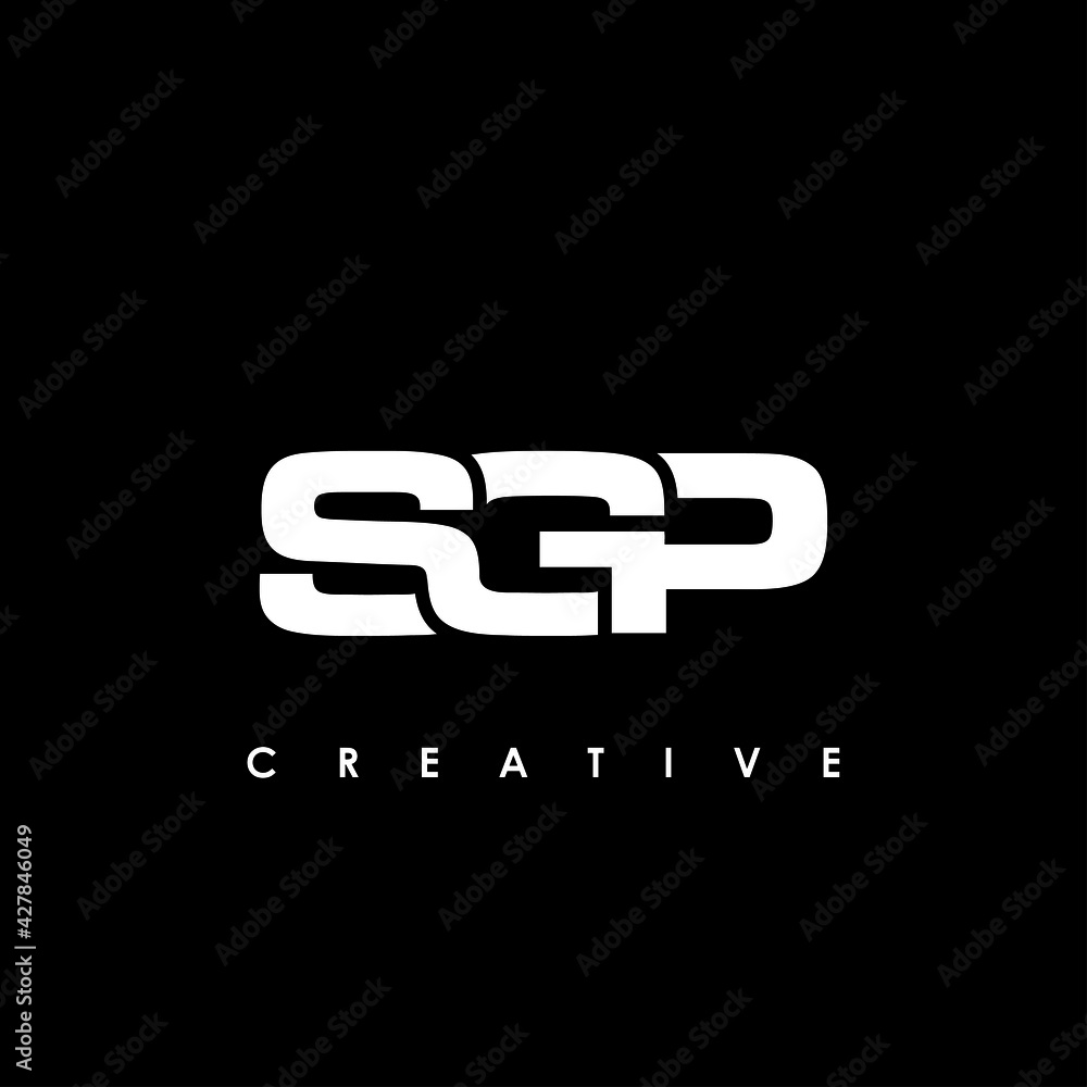 SGP Letter Initial Logo Design Template Vector Illustration Stock