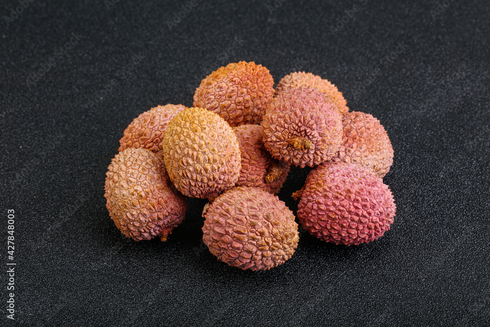Tropical sweet exotic fruit lychee Tropical sweet exotic fruit lychee