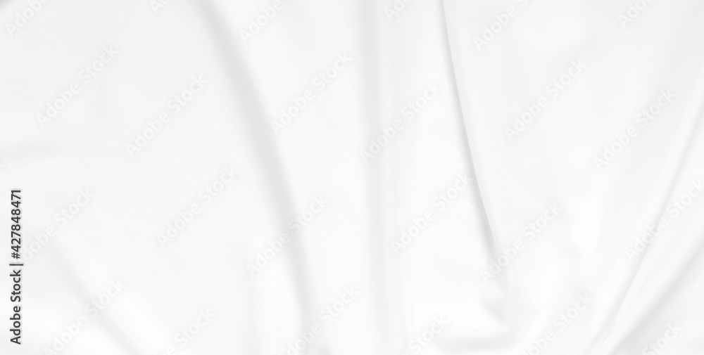 White satin fabric background White satin fabric background