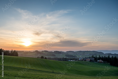 spring sunset near Dürrenroth, Emmental © schame87