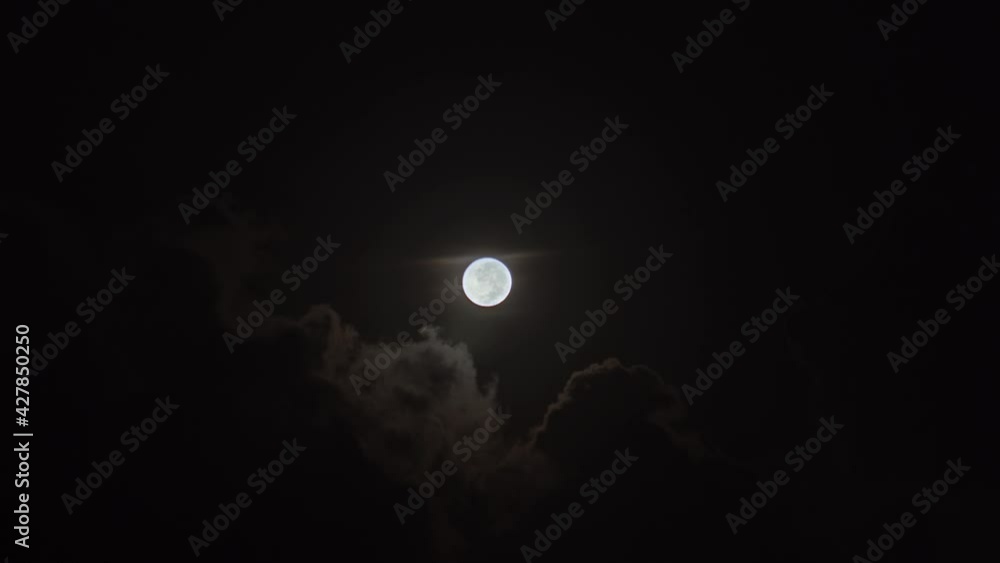 Beautiful full moon, behind the clouds. Brazil, fall. Beautiful full moon, behind the clouds. Brazil, fall.