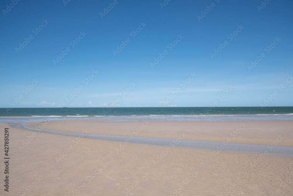 Beautiful beach with white sand Beautiful beach with white sand