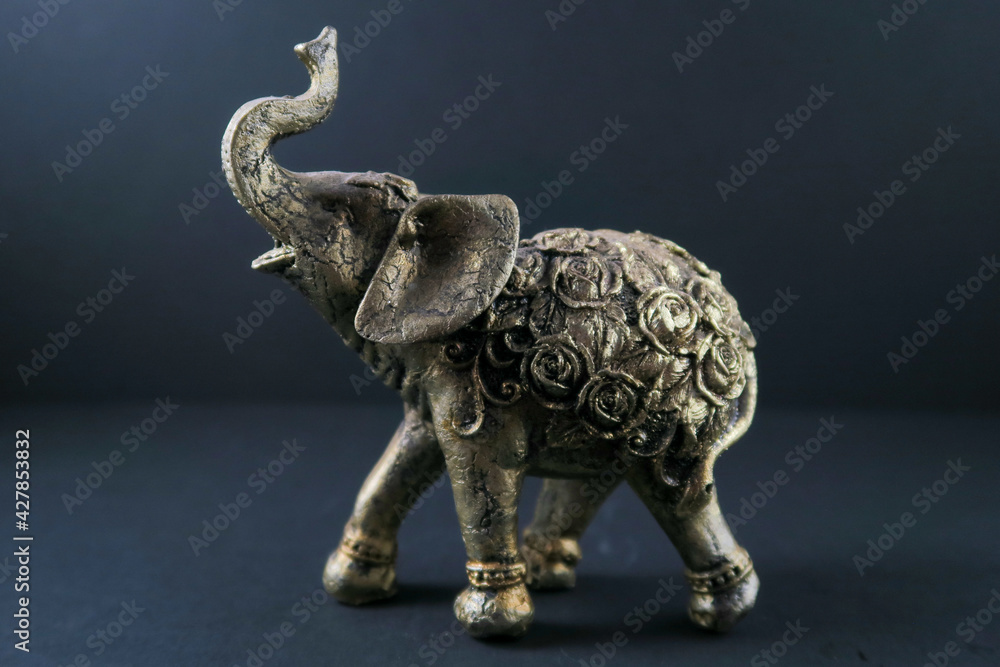 elephant statue isolated