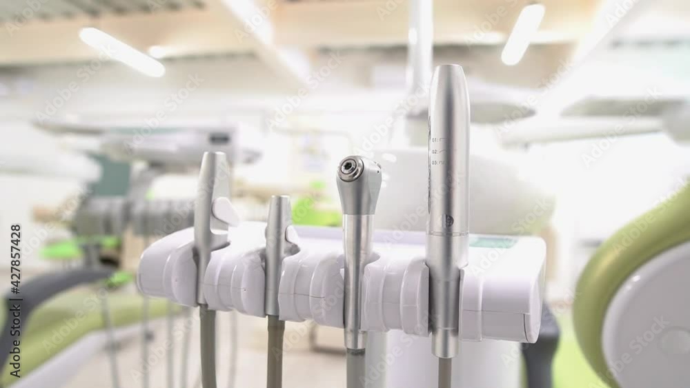 Dental drills in dentists office, dental care Dental drills in dentists office, dental care