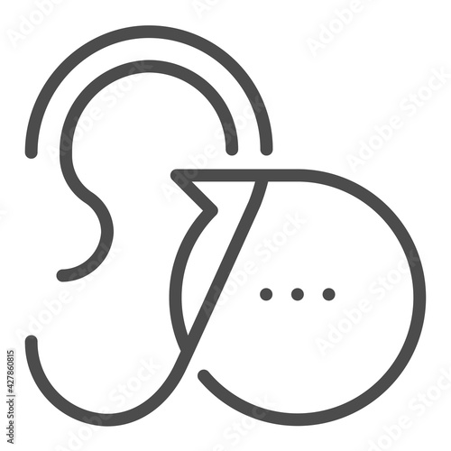 Referral, square line vector icon.