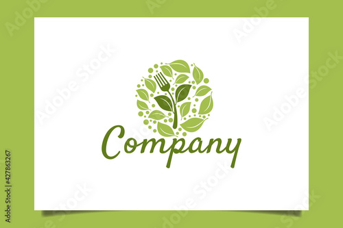Fresh food logo vector graphic represent healthy and fresh.