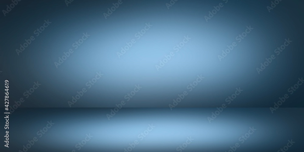 Abstract Blue background for display your products color smooth background