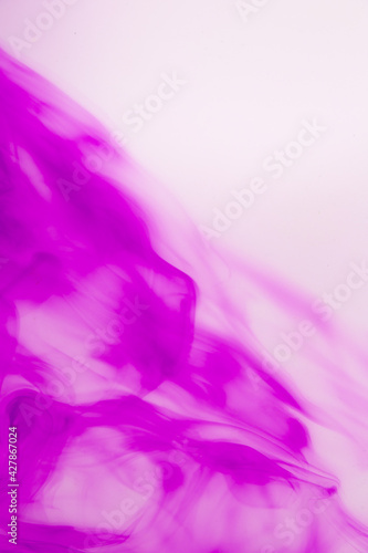 Spray purple paint background in white space. Minimalist fashion wallpaper