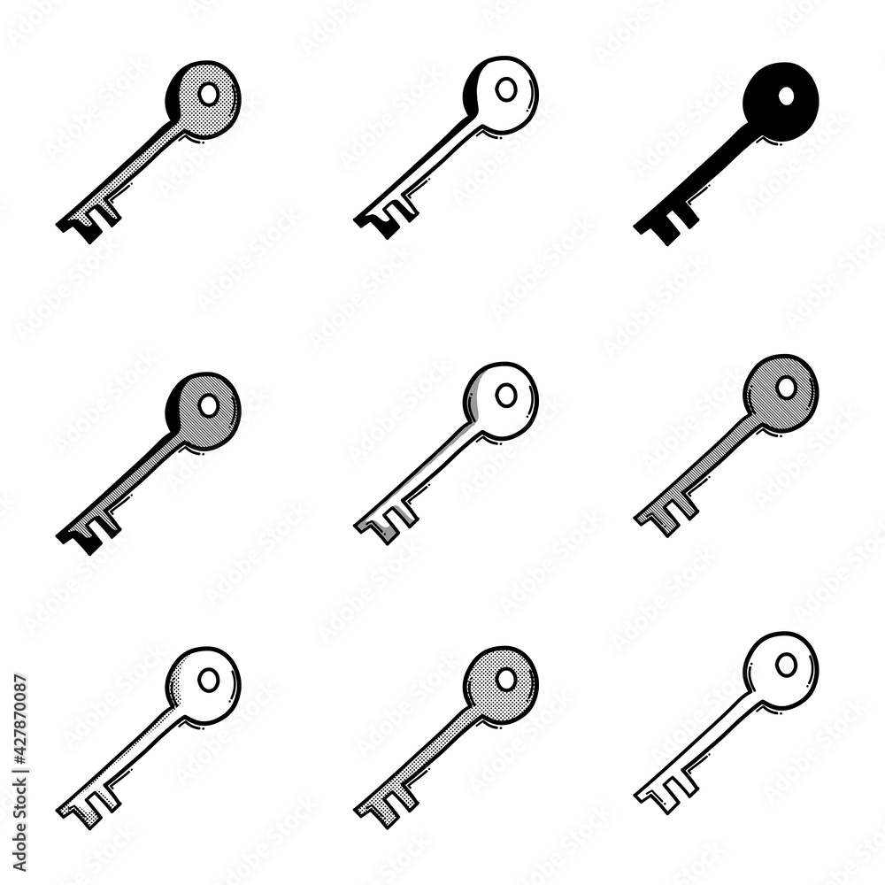 key doodle vector icon. Drawing sketch illustration hand drawn line eps10 key doodle vector icon. Drawing sketch illustration hand drawn line eps10