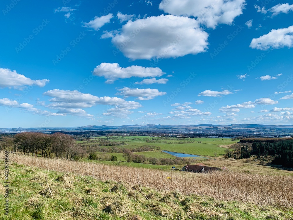 Fototapeta premium landscape with river and sky