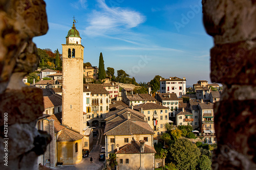 Fotografia View of Asolo, Italy