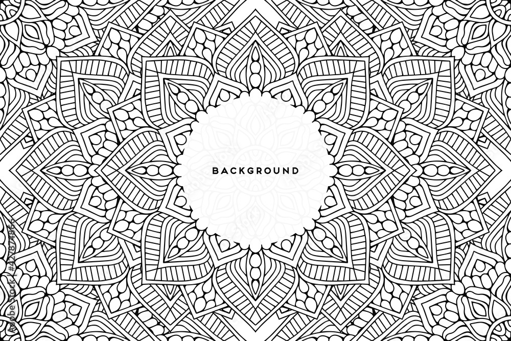 Obraz premium Vector islamic background with mandala