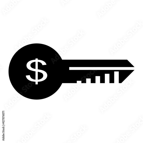 Stock market graph isolated icon on white background