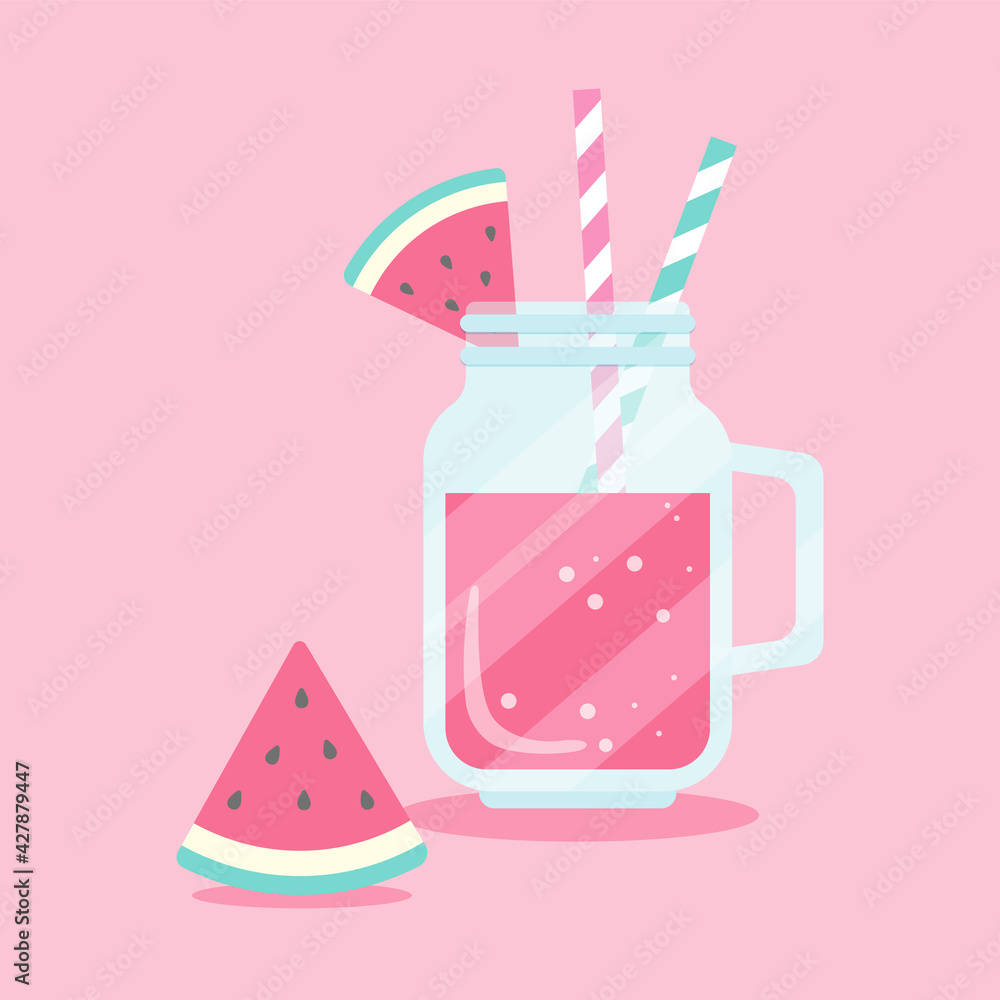 vector background with a glass of watermelon juice for banners, cards, flyers, social media wallpapers, etc. vector background with a glass of watermelon juice for banners, cards, flyers, social media wallpapers, etc.