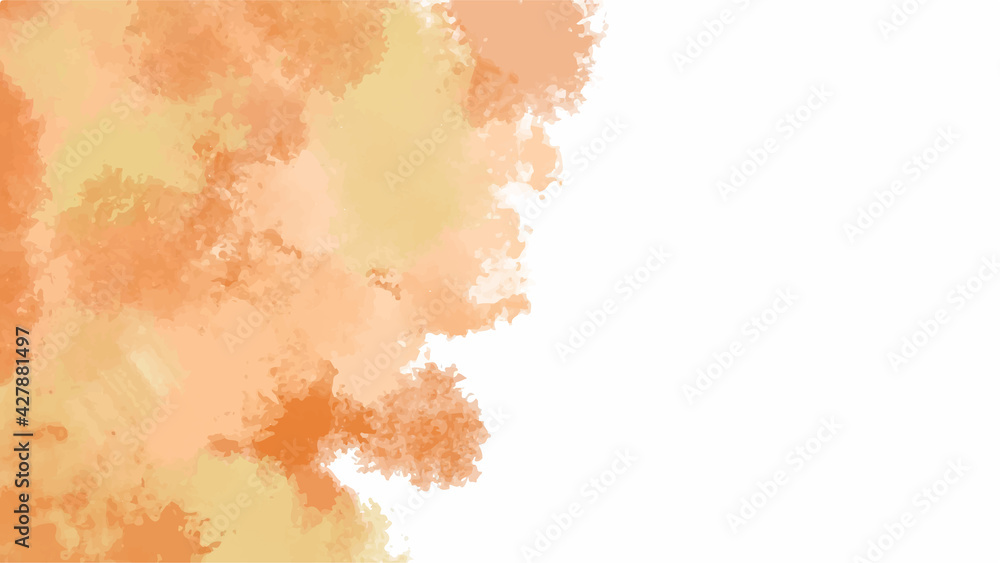 Obraz premium Orange watercolor background for textures backgrounds and web banners design