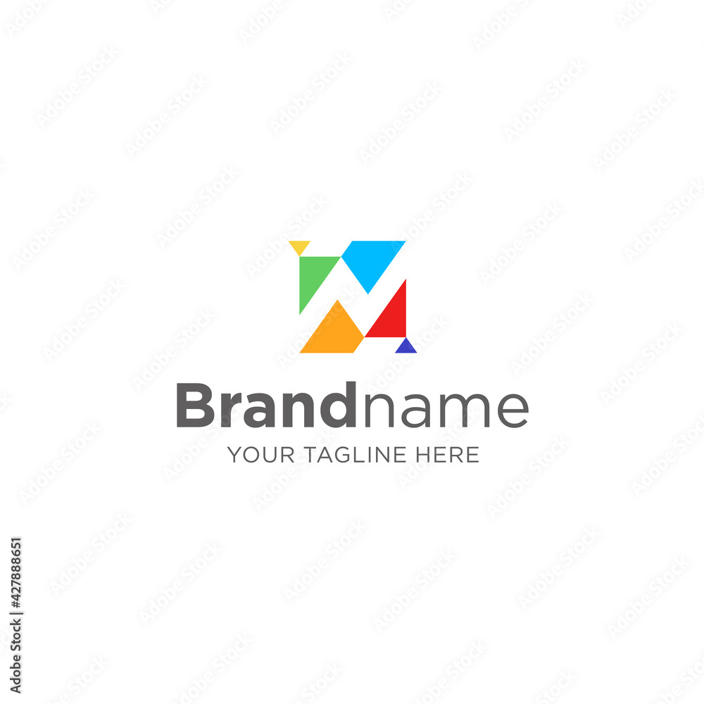 Attractive Letter N vector logo symbol, Letter N colorful Attractive Letter N vector logo symbol, Letter N colorful