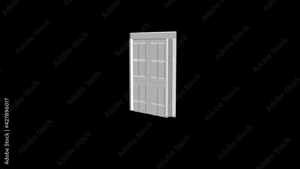 Window 3d rendered rotates black background Window 3d rendered rotates black background