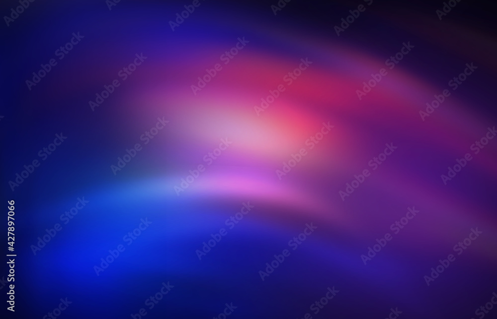 Empty futuristic, abstract background with ultraviolet geometric lines, waves. Neon glow. Light spots.