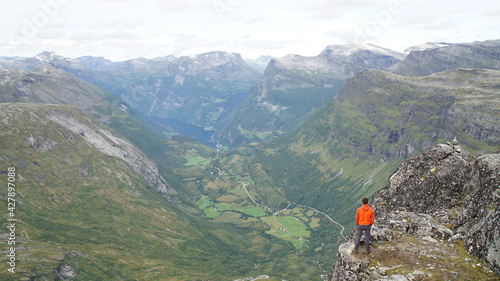 Knights Leap and Geiranger Fjord Mountain Landscapes in Norway.